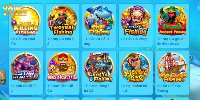 Top 4 siêu phẩm bắn cá 98win nổi bật